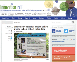 CrowdHydrology Featured on Innovation Trail